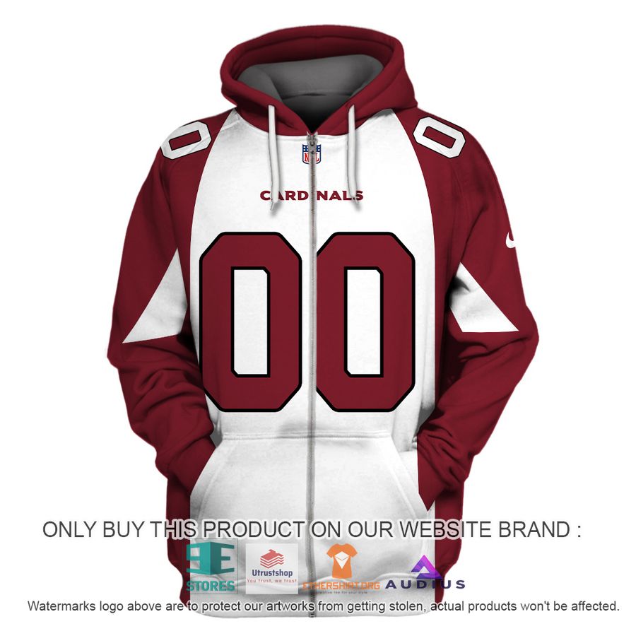 personalized arizona cardinals white red hoodie shirt 3 98972