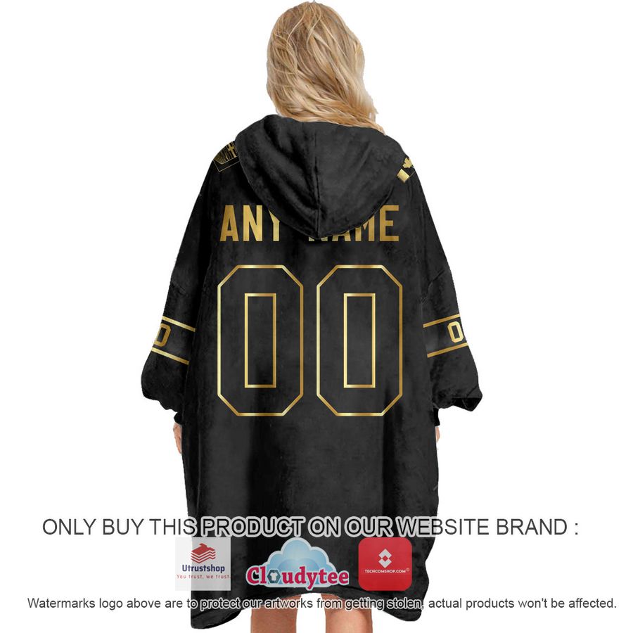 personalized black golden nhl calgary flames oodie blanket hoodie 5 42085
