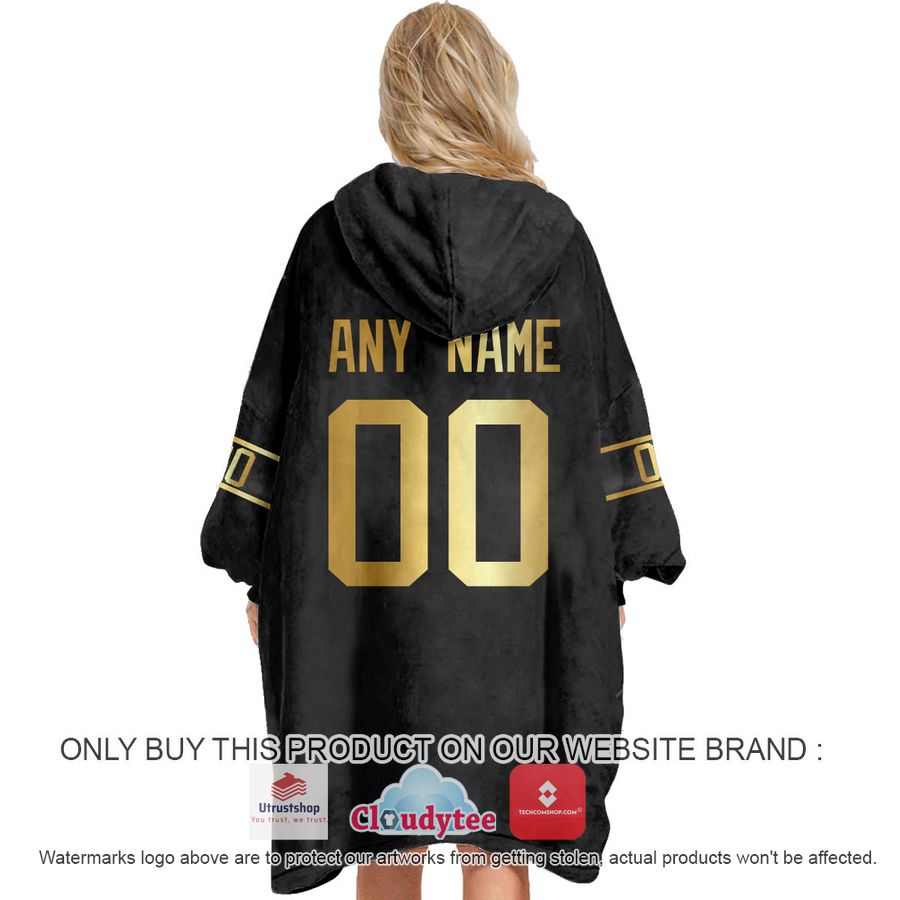personalized black golden nhl dallas stars oodie blanket hoodie 5 55127