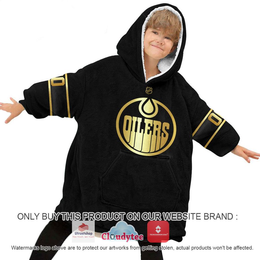personalized black golden nhl edmonton oilers oodie blanket hoodie 6 98549