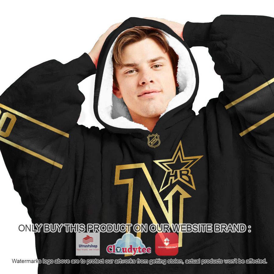 personalized black golden nhl north stars oodie blanket hoodie 3 8380