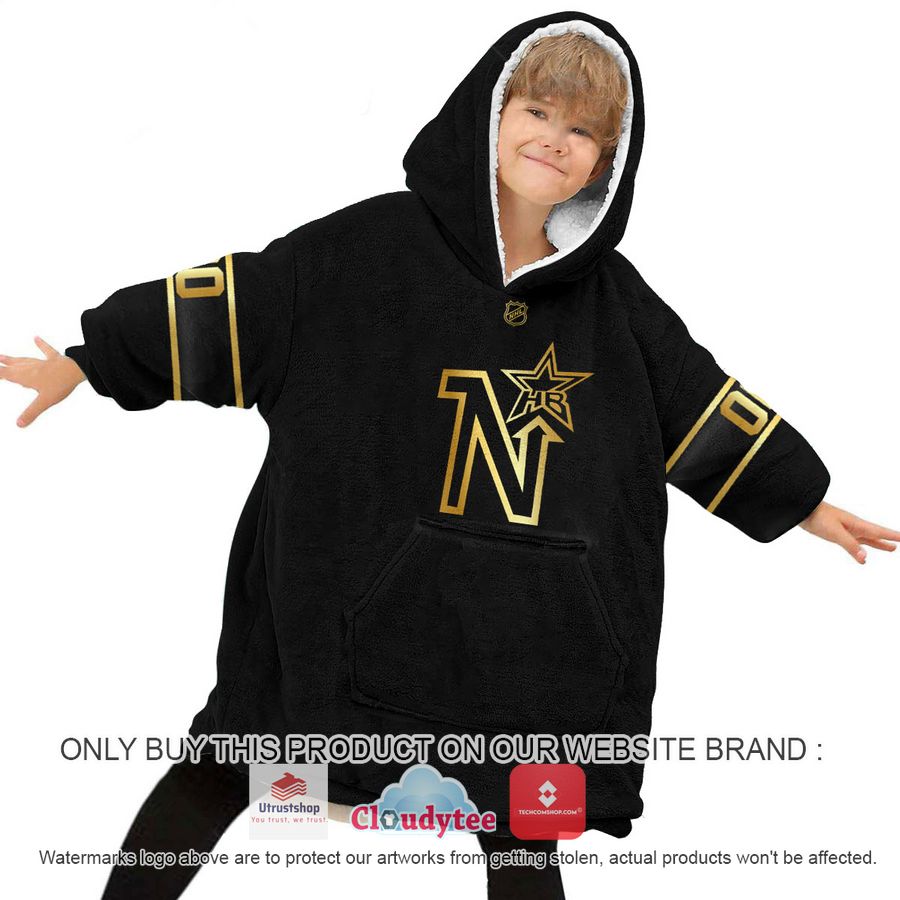 personalized black golden nhl north stars oodie blanket hoodie 6 9784
