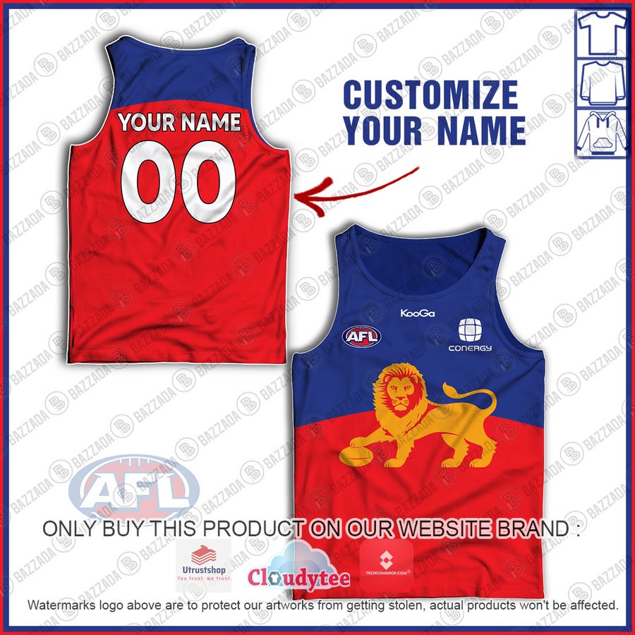 personalized brisbane lions football club vintage retro afl guernsey conergy tank top 1 79853