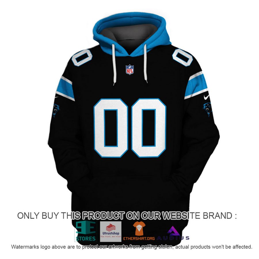personalized carolina panthers black blue hoodie shirt 2 33532
