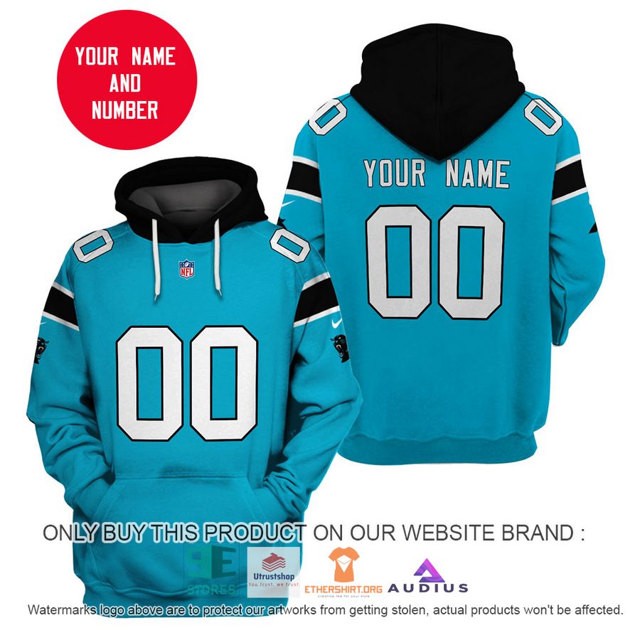 personalized carolina panthers blue hoodie shirt 1 43893