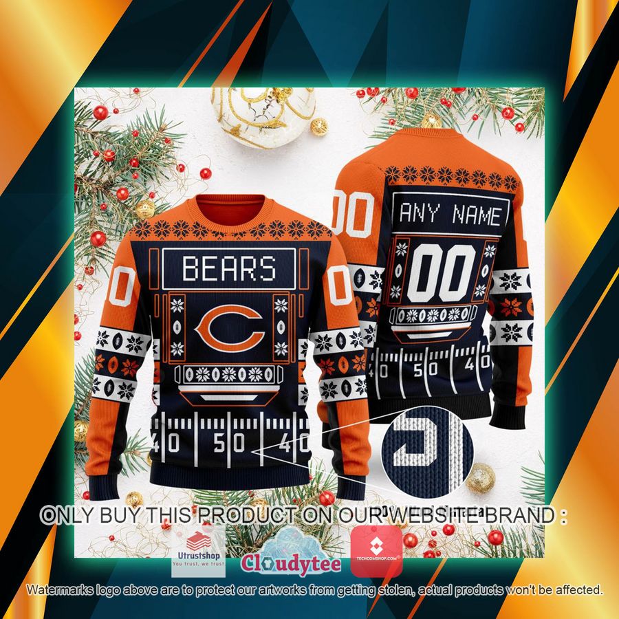 personalized chicago bears nfl ugly sweater 1 67651