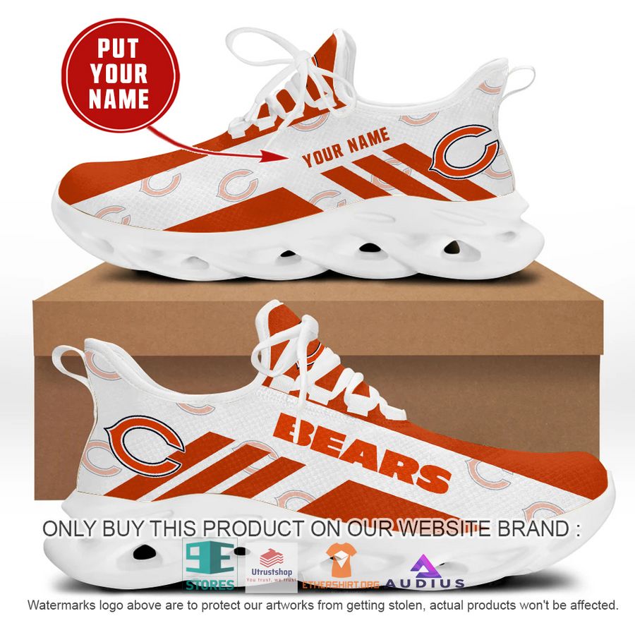 personalized chicago bears white max soul sneaker 1 86855