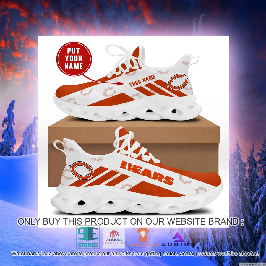 personalized chicago bears white max soul sneaker 2 77866