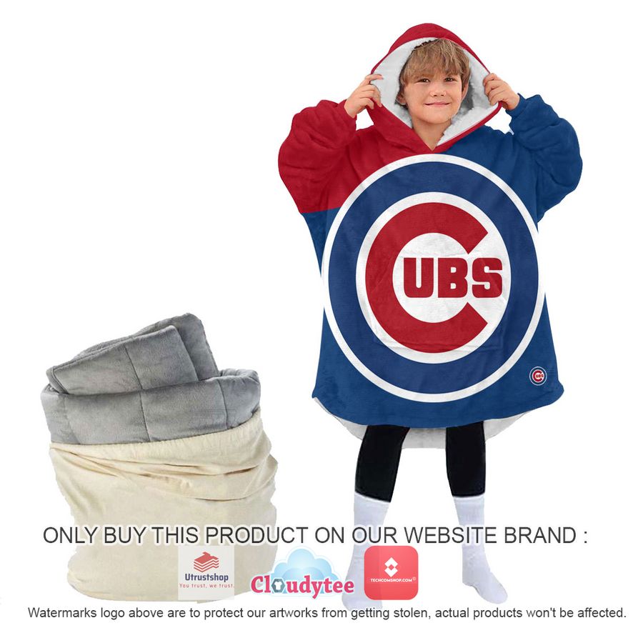personalized chicago cubs oodie blanket hoodie 4 6766