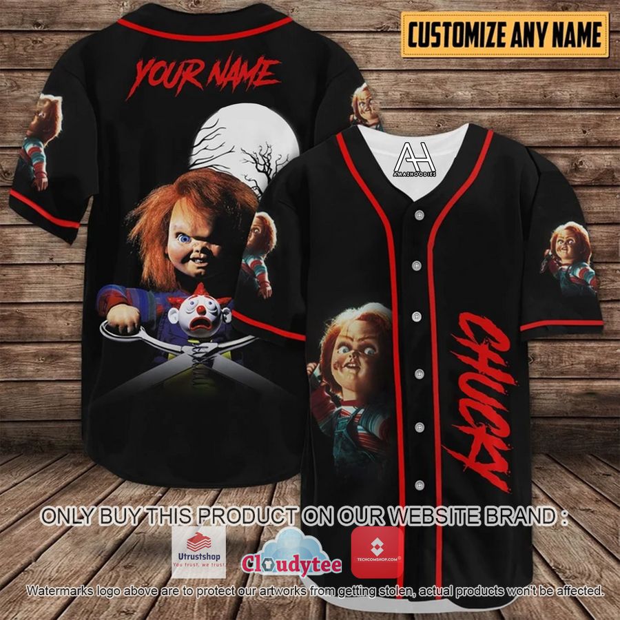 personalized chucky childs play horror baseball jersey 1 42362
