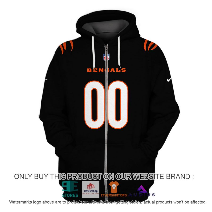 personalized cincinnati bengals black hoodie shirt 3 36556