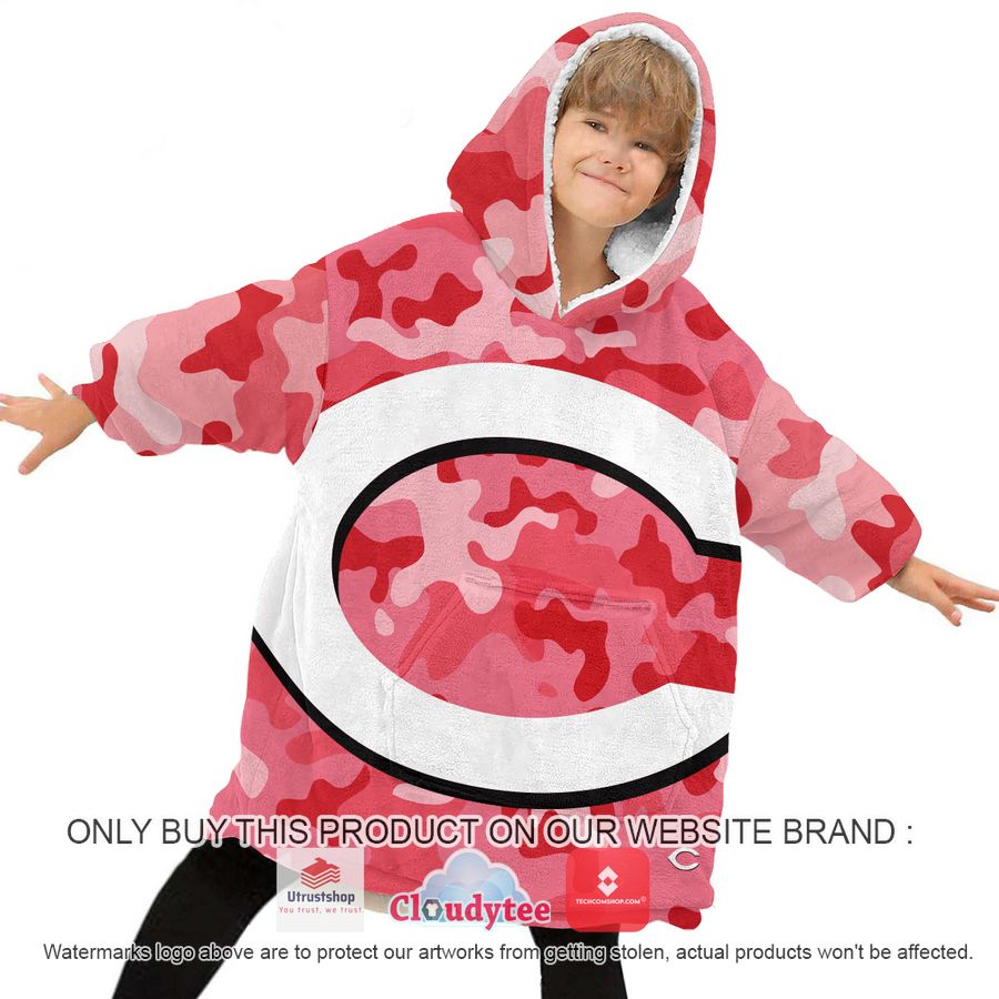 personalized cincinnati reds oodie blanket hoodie 6 6926