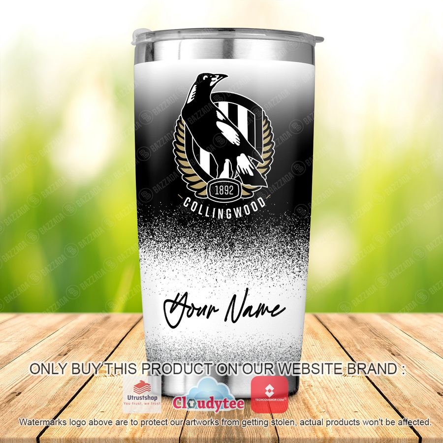 personalized collingwood magpies tumbler 3 16372