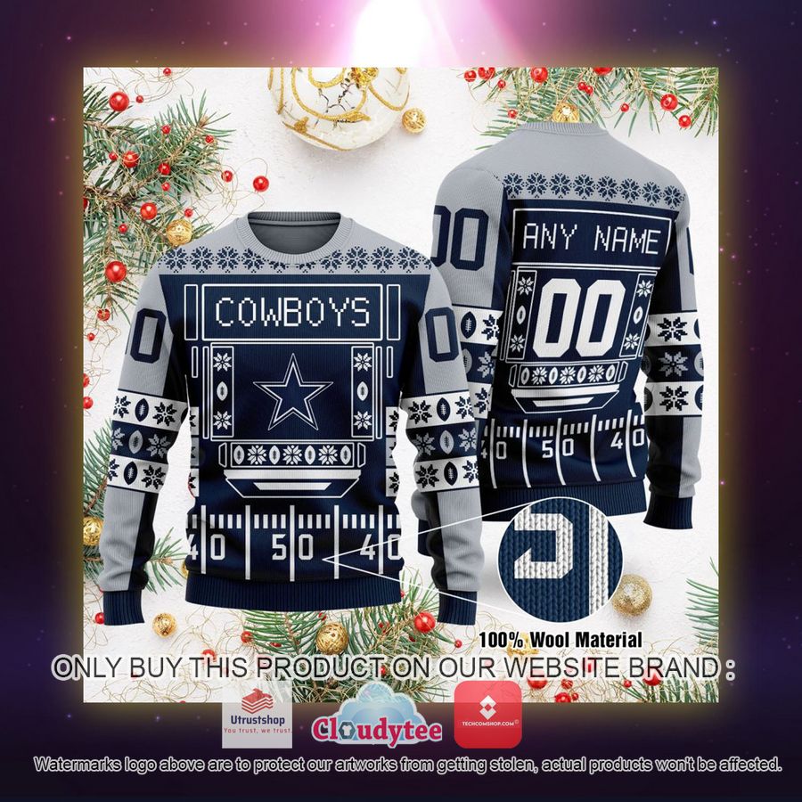 personalized dallas cowboys nfl ugly sweater 2 89324