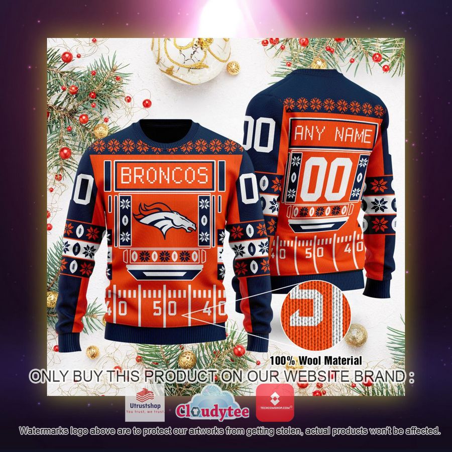 personalized denver broncos nfl ugly sweater 2 13089