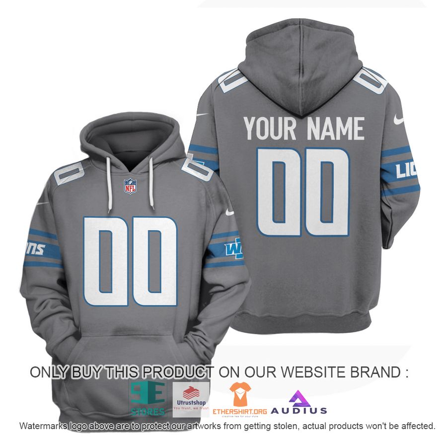 personalized detroit lions grey hoodie shirt 1 63278