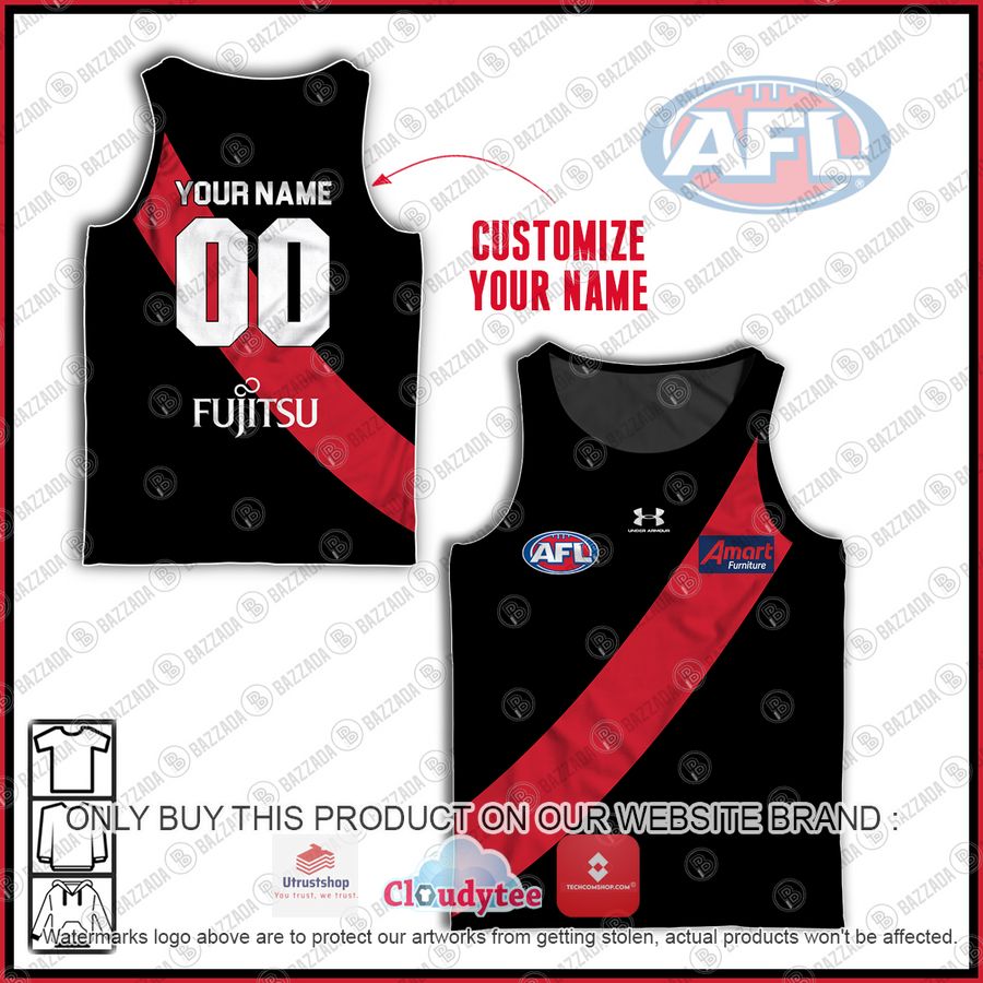 personalized essendon bombers afl vintage guernsey amart tank top 1 69057