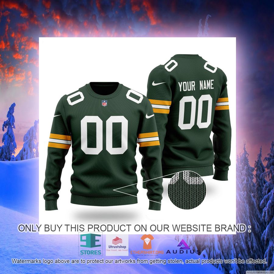 personalized green bay packers green ugly sweater 2 41176