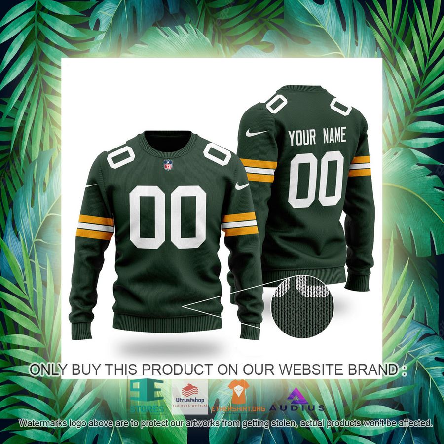 personalized green bay packers green ugly sweater 3 43889