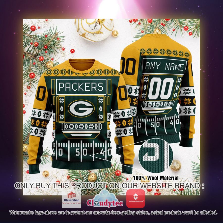 personalized green bay packers nfl ugly sweater 2 91787