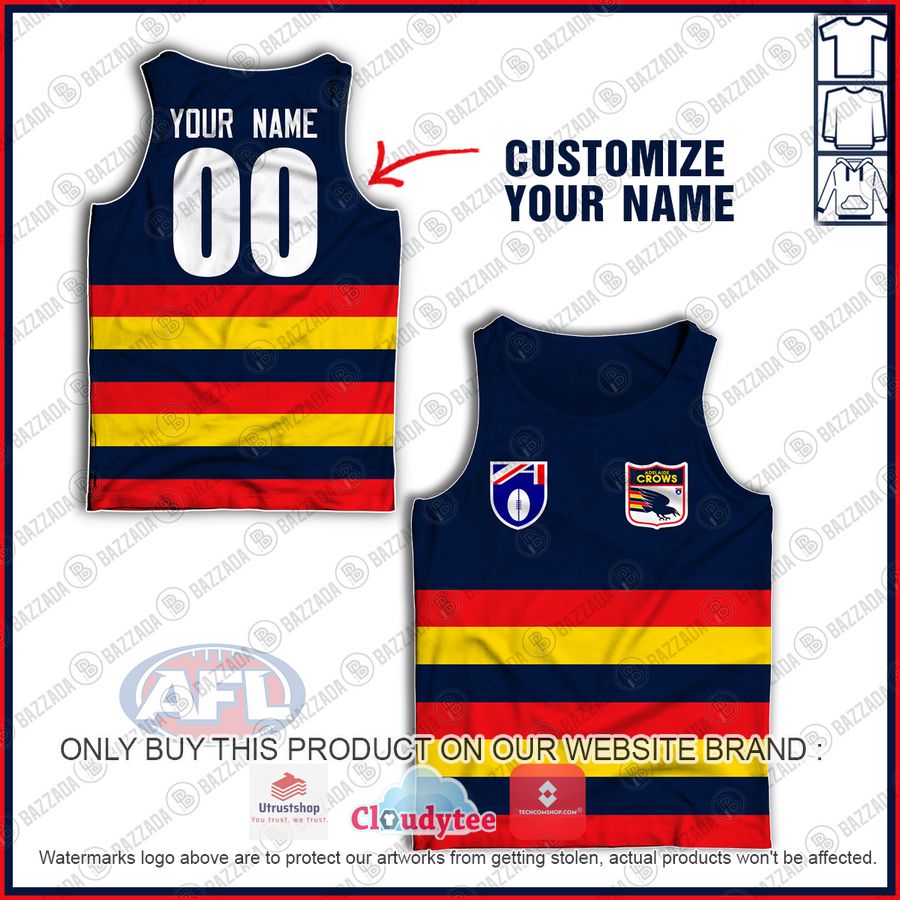 personalized guernsey adelaide crows football club vintage retro afl 90s tank top 1 39874