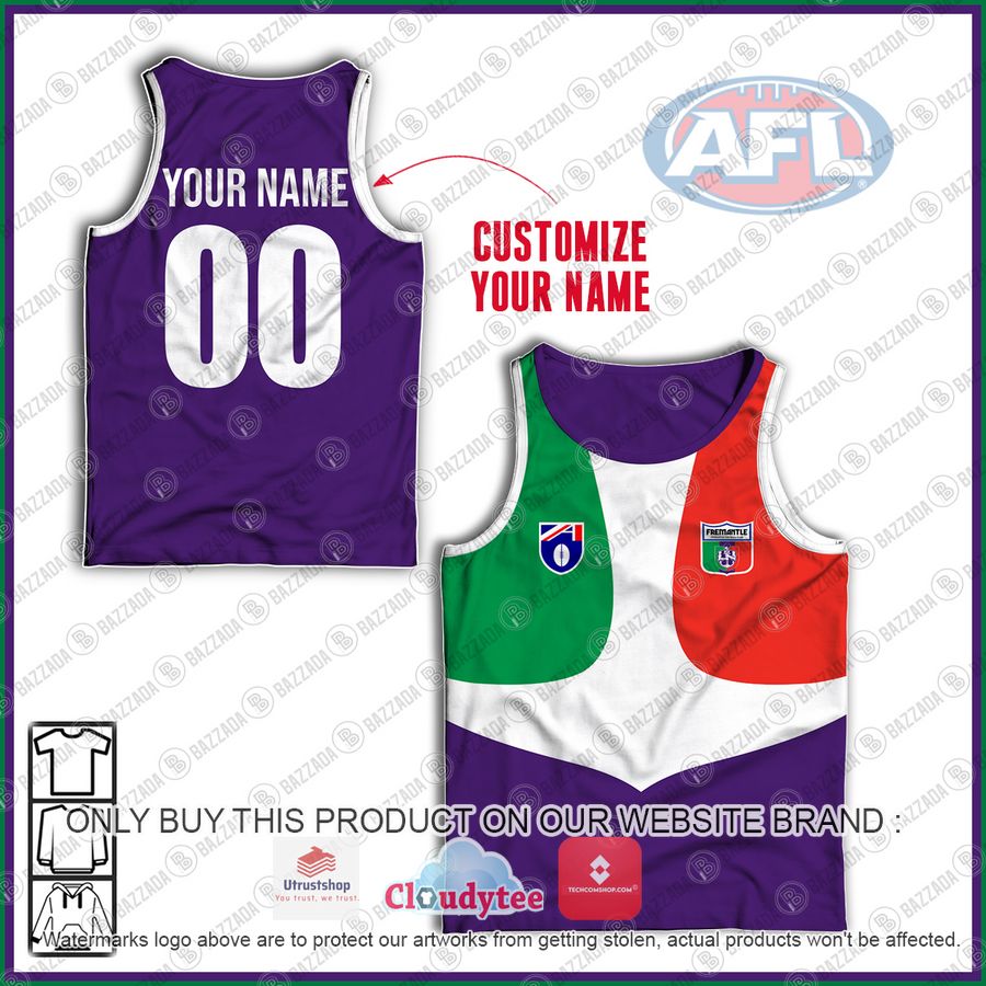 personalized guernsey fremantle dockers football club vintage retro afl 90s tank top 1 79856