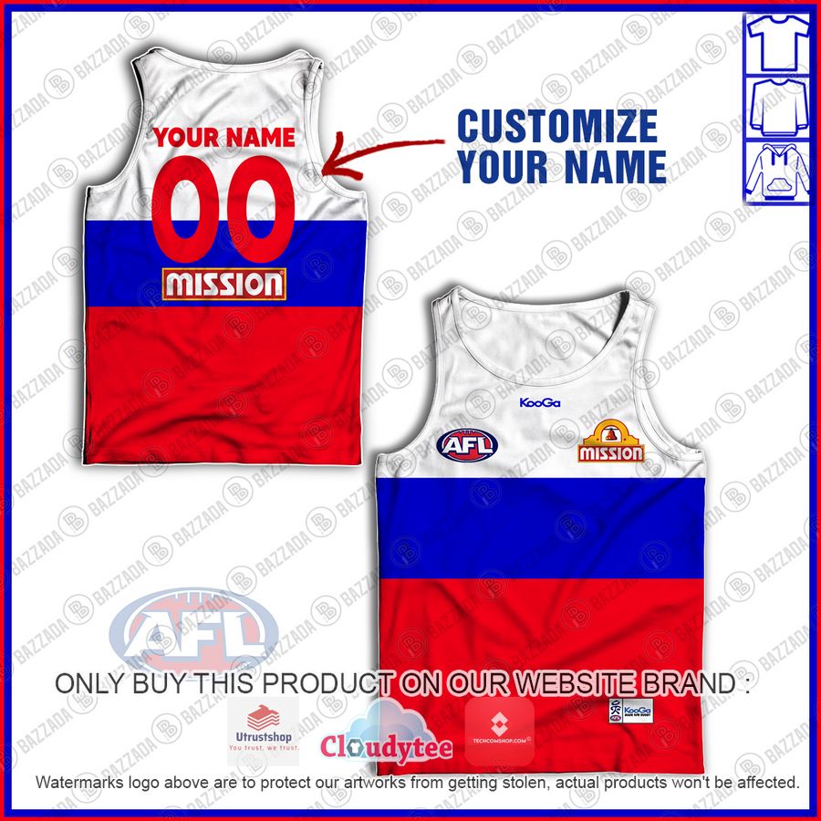 personalized guernsey western bulldogs afl 2013 tank top 1 64523