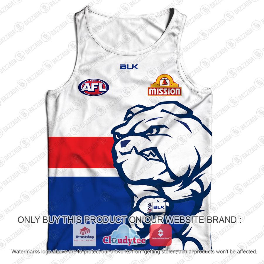 personalized guernsey western bulldogs football club vintage retro afl mission tank top 2 12141