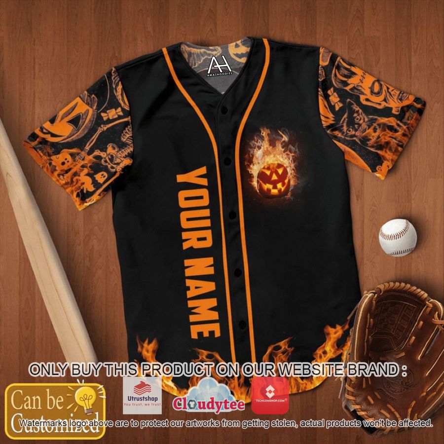 personalized halloween baseball jersey 1 58165