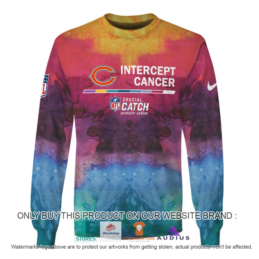 personalized intercept cancer chicago bears hoodie shirt 5 39681