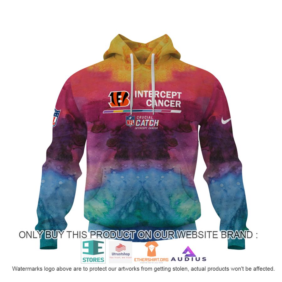 personalized intercept cancer cincinnati bengals hoodie shirt 2 52265