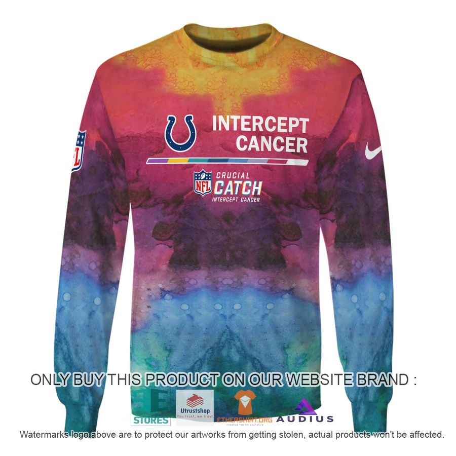 personalized intercept cancer indianapolis colts hoodie shirt 5 45456