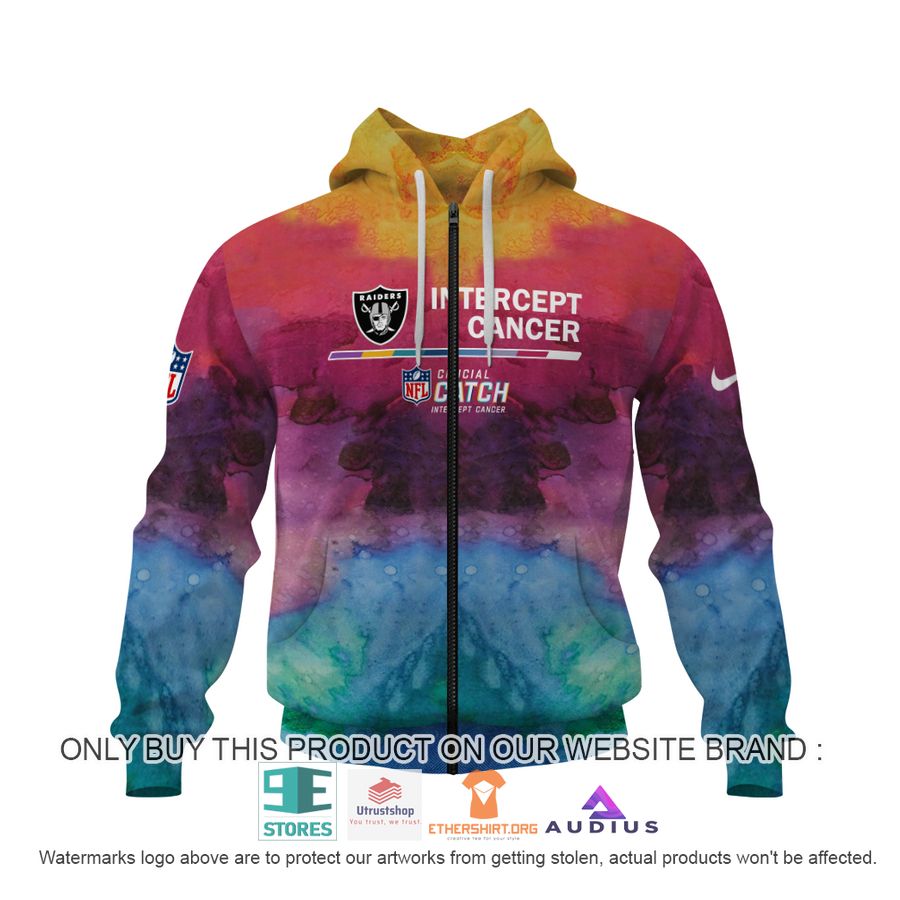 personalized intercept cancer las vegas raiders hoodie shirt 3 60075