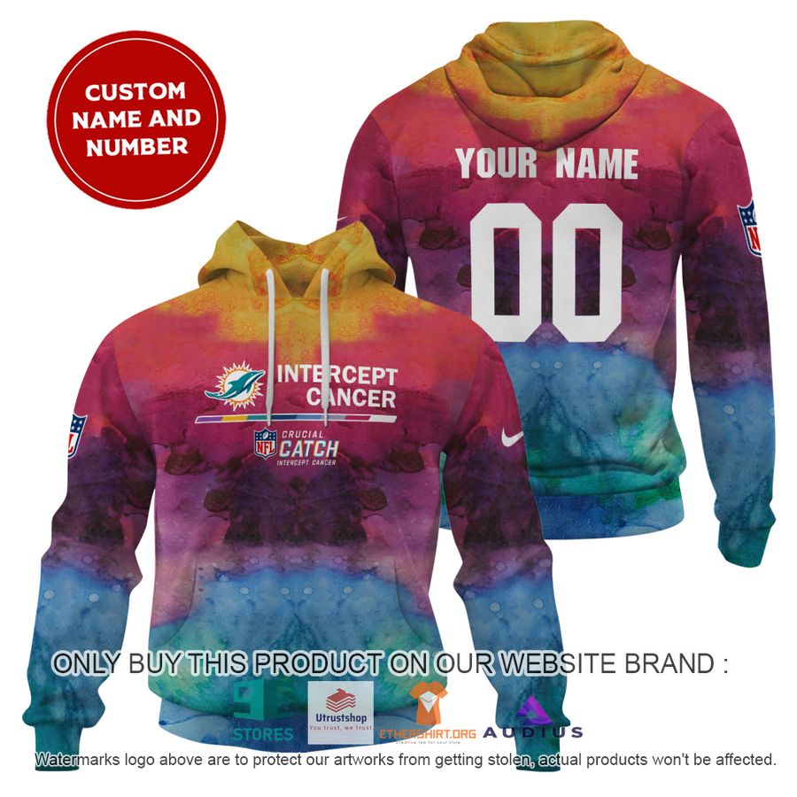 personalized intercept cancer miami dolphins hoodie shirt 1 86117
