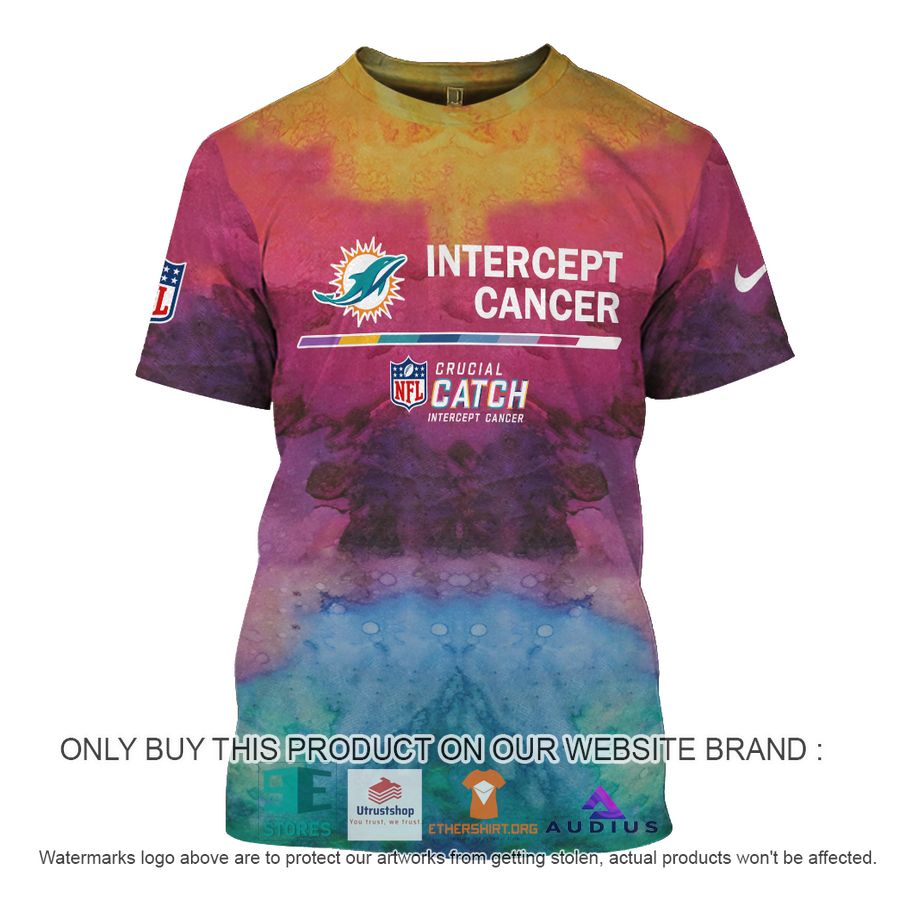 personalized intercept cancer miami dolphins hoodie shirt 7 77123