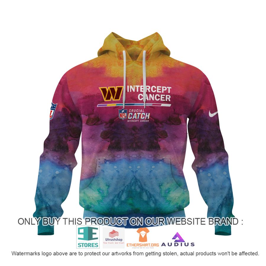 personalized intercept cancer washington commanders hoodie shirt 2 10117