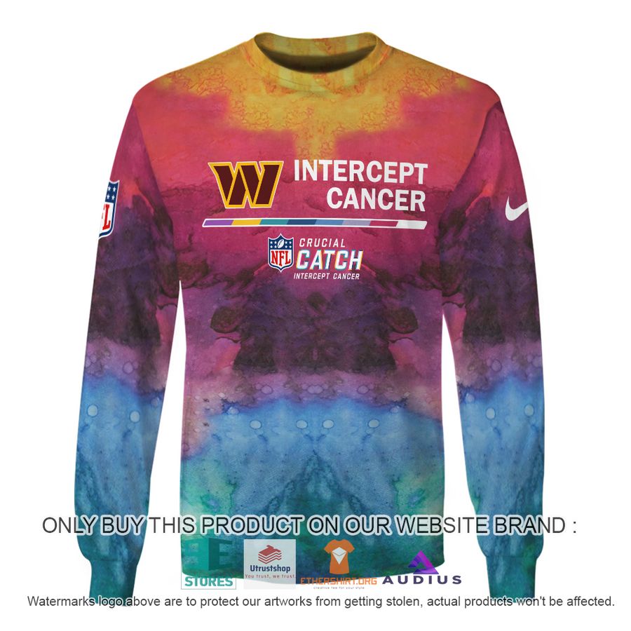 personalized intercept cancer washington commanders hoodie shirt 5 97903
