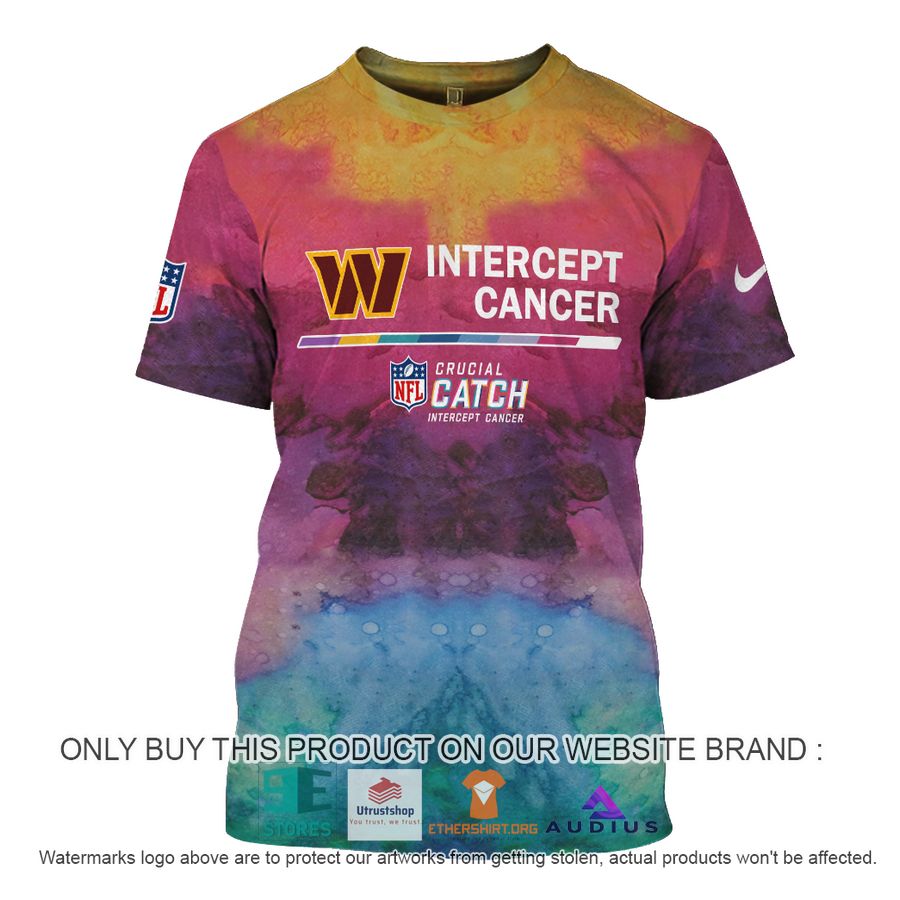 personalized intercept cancer washington commanders hoodie shirt 7 93238