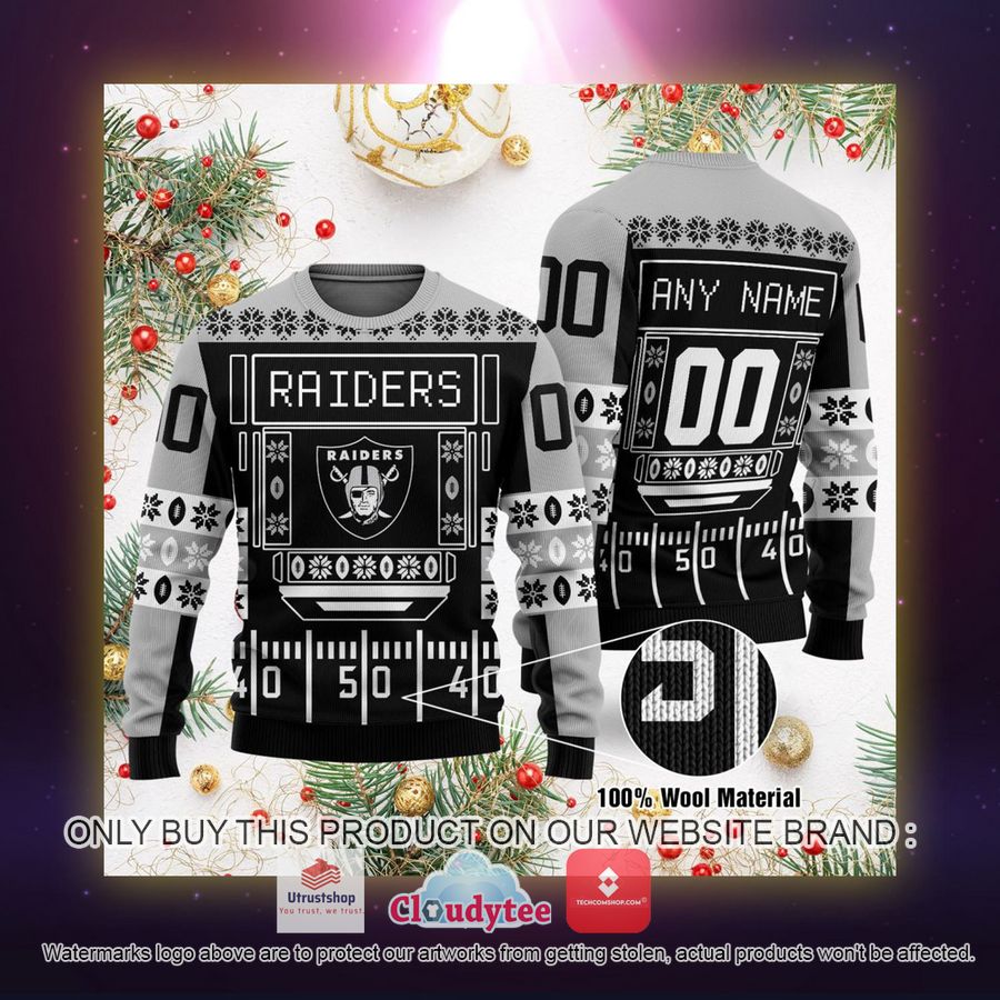 personalized las vegas raiders nfl ugly sweater 2 5915