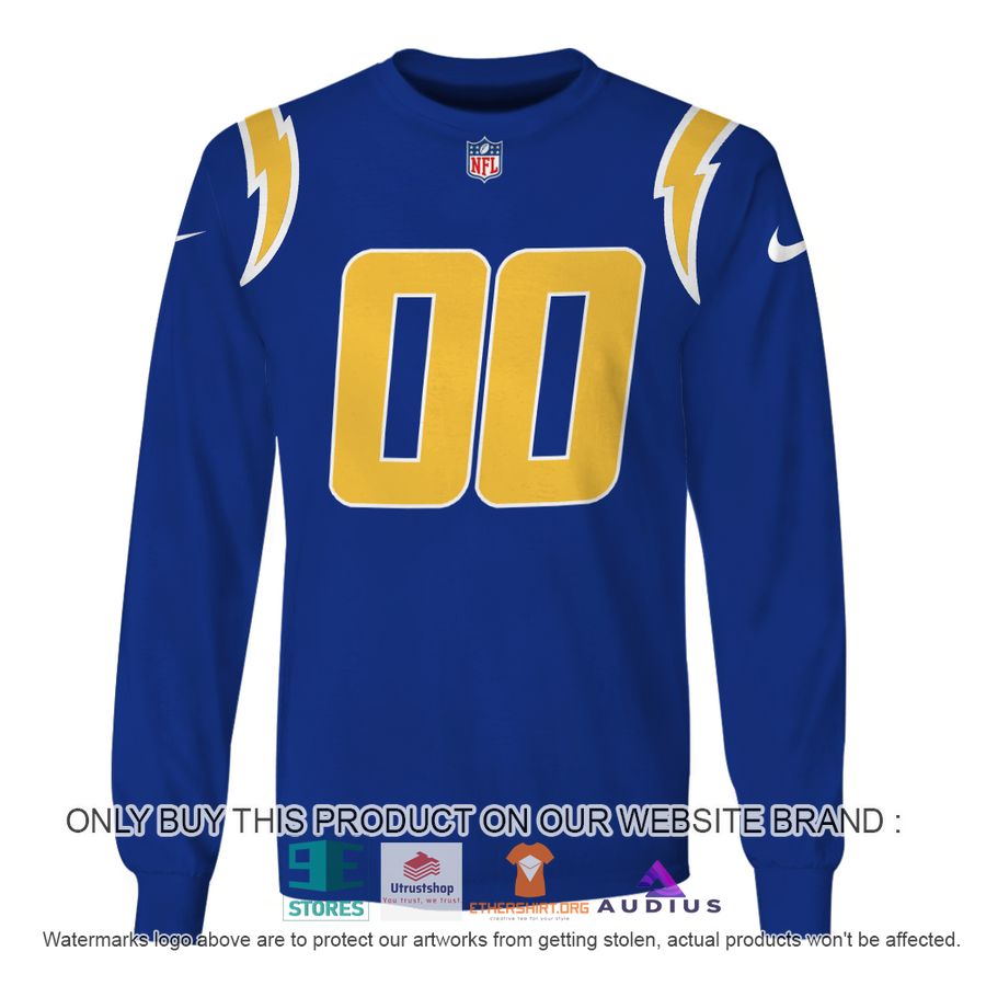 personalized los angeles chargers dark blue hoodie shirt 4 27612
