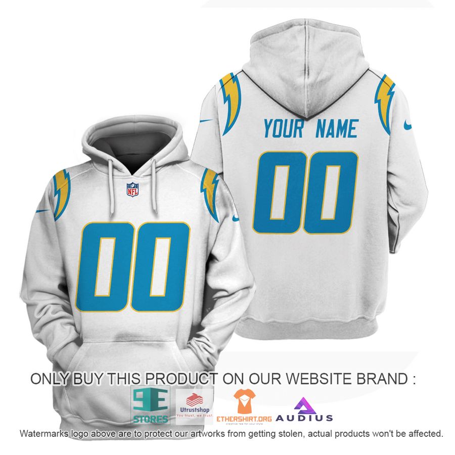 personalized los angeles chargers white hoodie shirt 1 49155