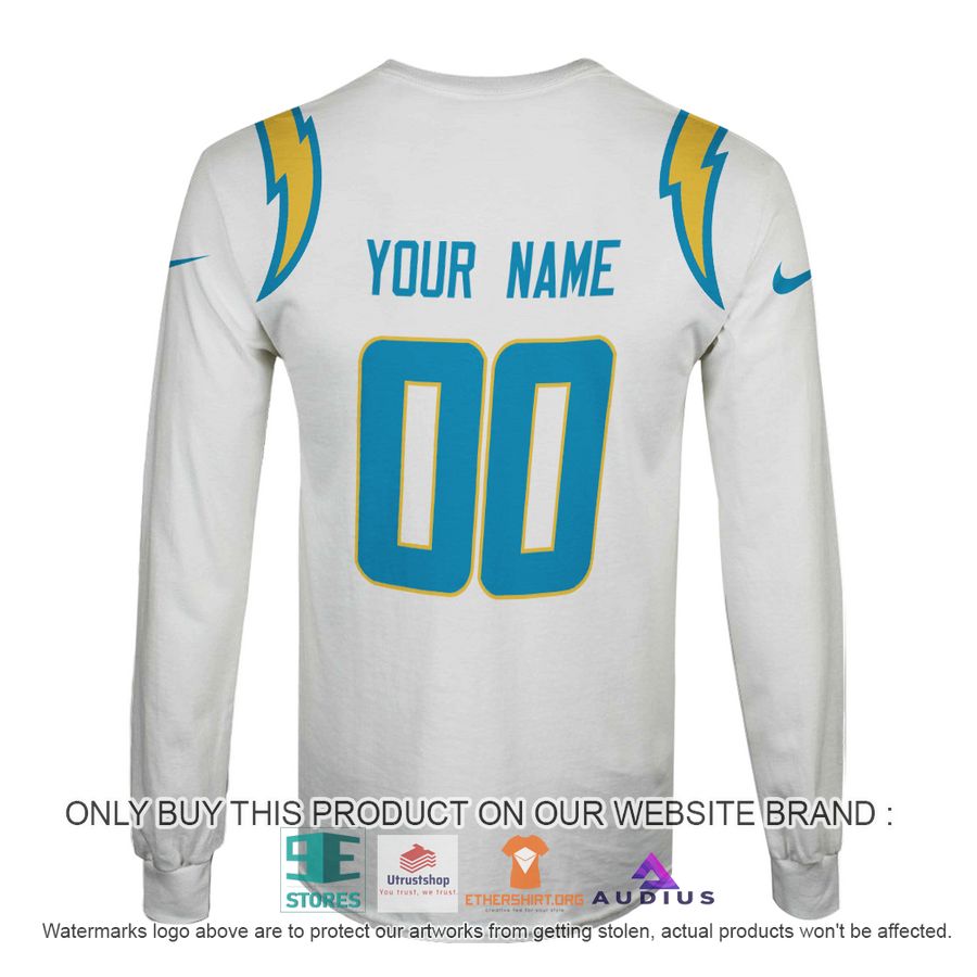 personalized los angeles chargers white hoodie shirt 6 72044