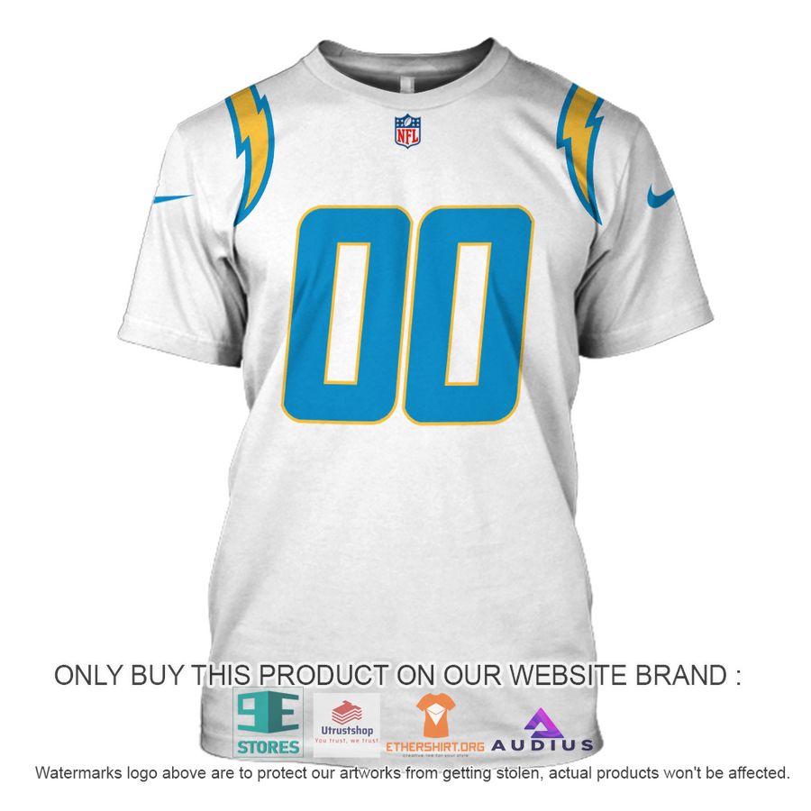 personalized los angeles chargers white hoodie shirt 7 18299