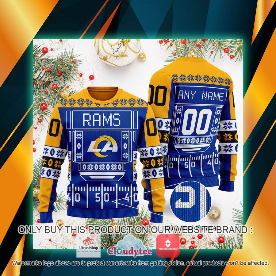personalized los angeles rams nfl ugly sweater 1 52165