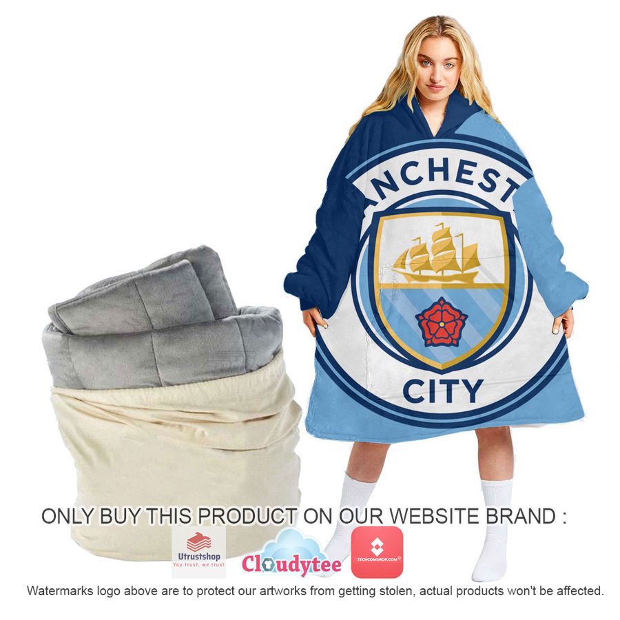 personalized manchester city oodie blanket hoodie 1 88333