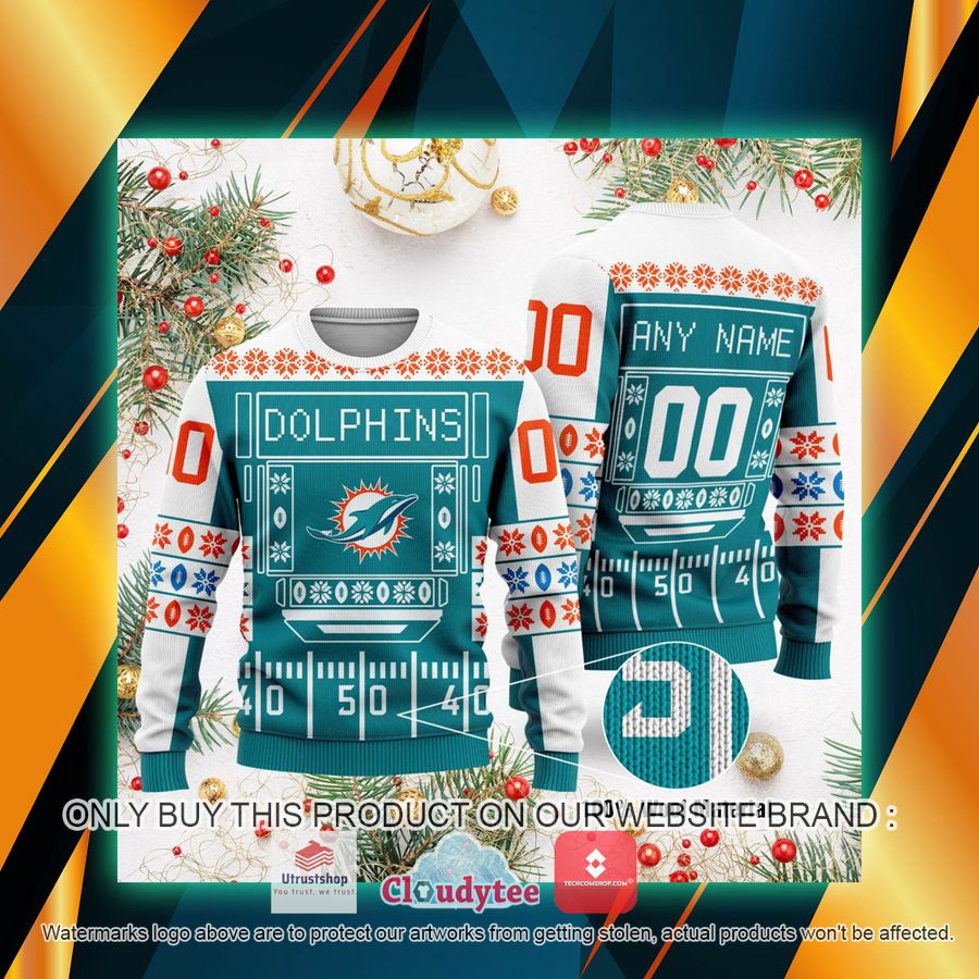 personalized miami dolphins nfl ugly sweater 1 16462