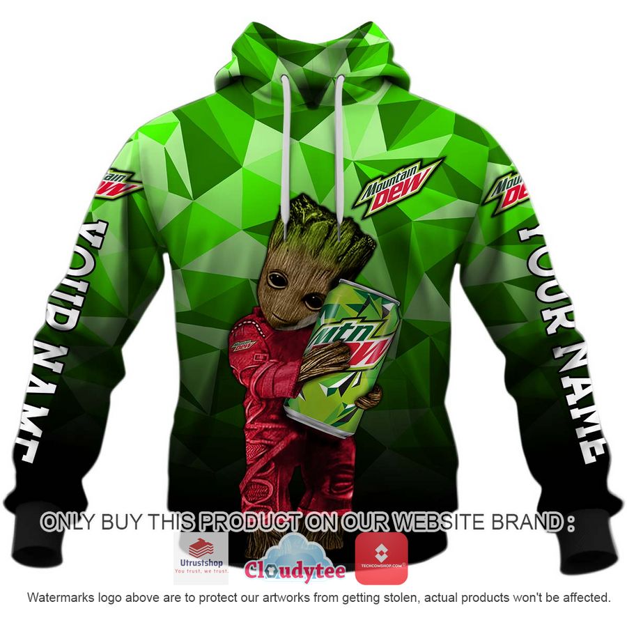 personalized mountain dew groot hoodie shirt 2 82465