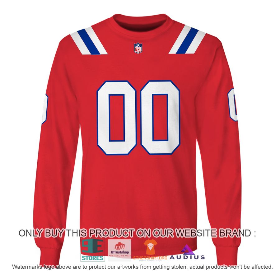 personalized new england patriots red hoodie shirt 5 59054