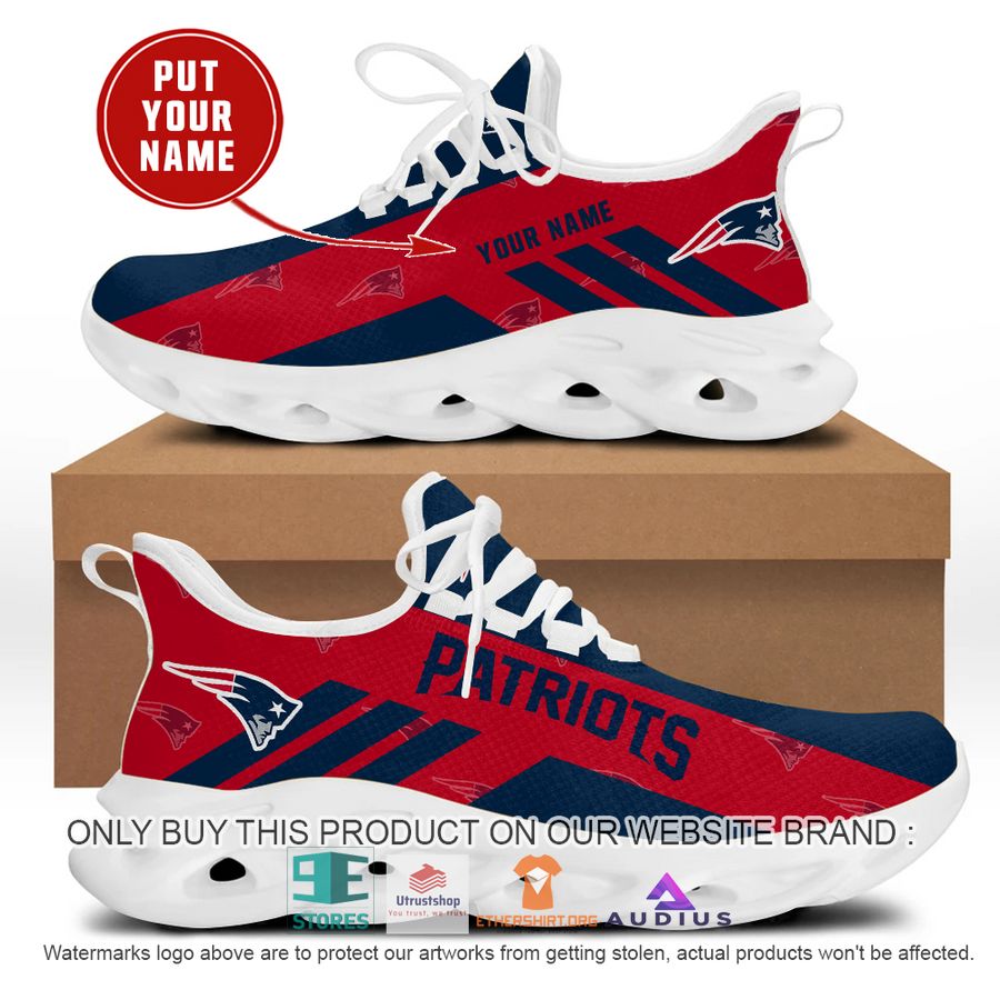 personalized new england patriots red max soul sneaker 1 5155