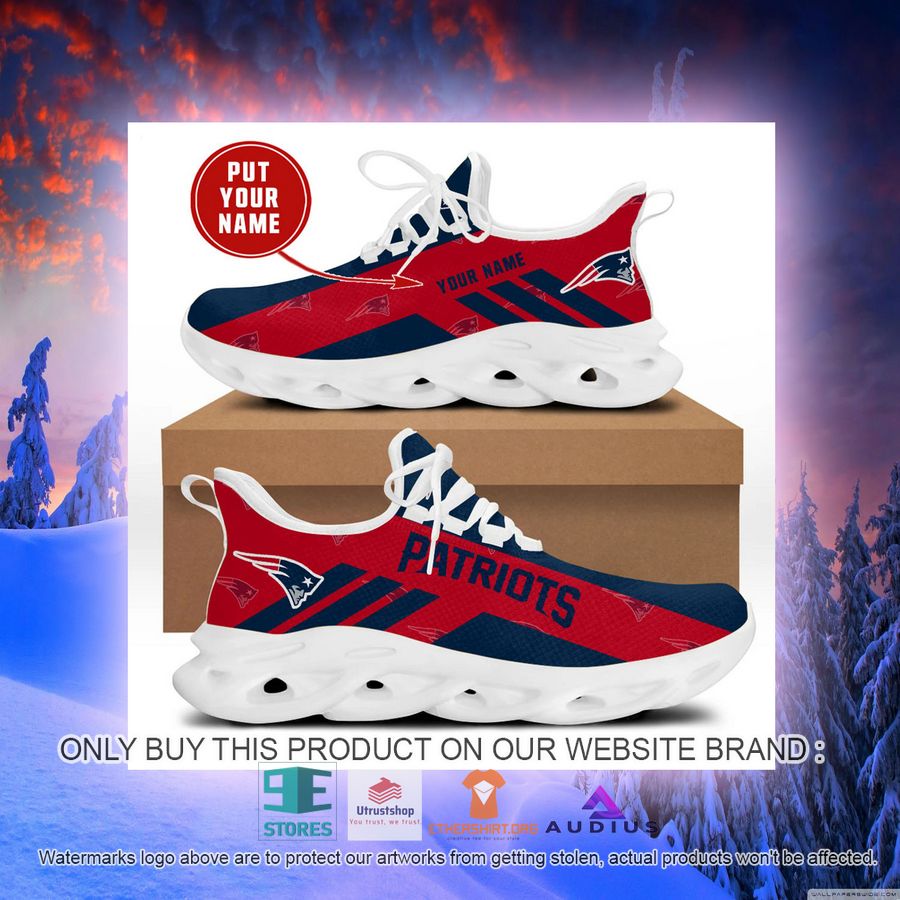 personalized new england patriots red max soul sneaker 2 31742